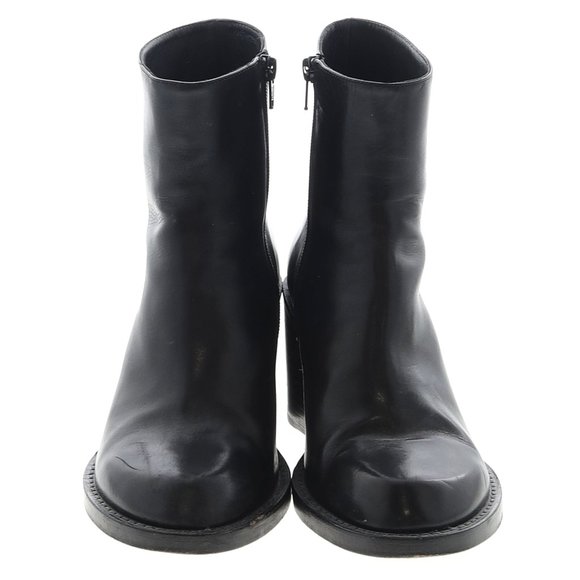 Ann Demeulemeester Black Leather Ankle Boots 8.5 - Picture 3 of 5